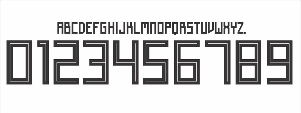 Die neue Schriftart von adidas für die WM Trikots
